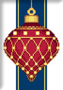 Схема "Red Faberge Christmas Ornament with Perls"