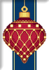Схема "Red Faberge Christmas Ornament with Perls"