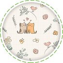 МП-07 бежевый Ткань 50х55 см "Мартовская песня" (для пэчворка)