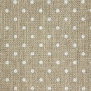 Белфаст 32, цвет: льняной в белый горох (Belfast Petit Raw Natural/White Points 5379), 50x70 см