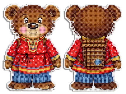 Косолапый медведь (пластиковая канва)
