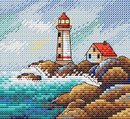 Морской пейзаж. Маяки (10*11 см)