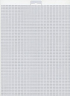Канва пластиковая 14 ct (серая), 21*28 см