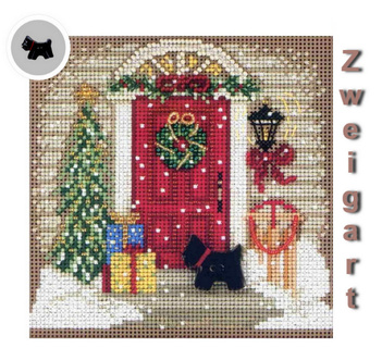 Материалы для MH14-1301 "Рождественский дом" (Home For Christmas) (канва серо-коричневая)