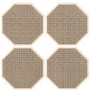 Заготовки для вышивки. Восьмиугольники (4 шт. + фетр) (8*8 см)