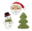 Новогодние игрушки (набор для вязания 3-х игрушек-амигуруми, 9 - 12 см)