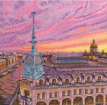 Закатный свет (25*25 см)