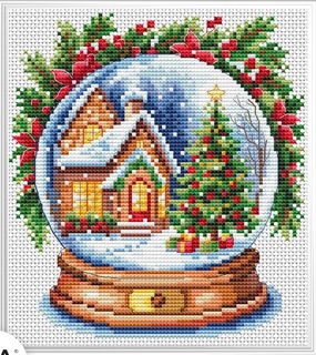 Дом, где идёт снег (14,5*16 см)